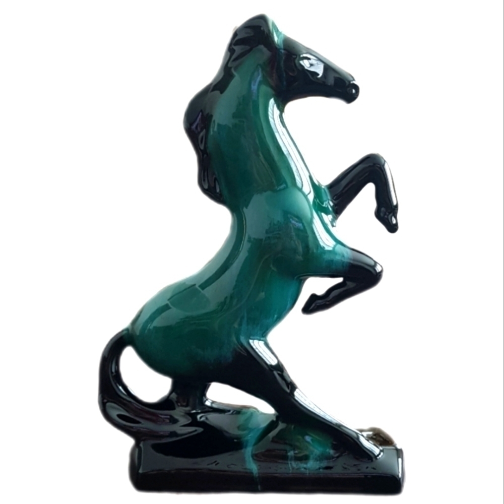 Blue Mountain Pottery 12" Rearing Horse Stallion Sculpture Canada Vintage - Picture 3 of 8